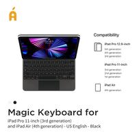 Gambar Apple Magic Keyboard iPad Air 4 10.9" & iPad Pro 11" & iPad Pro 12.9" - Black, iPad Air 10.9" dari Apple International undefined 1 Tokopedia
