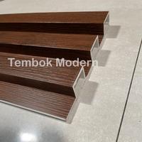 Gambar WPC Wall Panel 3D Flute Wood Panel Large PANJANG 140 CM - Ash, 1,5m dari Tembok Modern undefined 3 Tokopedia