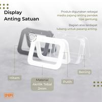 Gambar Stand Pajang Anting Hitam Putih Transparan Tahan Air - INPI HOUSE - Hitam dari INPI House undefined 3 Tokopedia