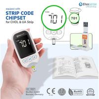 Gambar Paket Elvasense EMS10 Alat Cek 3in1 Gula Darah Asam Urat Kolestrol - 5/2/5 dari HK Medicare undefined 2 Tokopedia