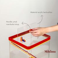 Gambar AQUARIUM TEMPAT ES BUAH MINUMAN TEMPAT ES KELAPA SEGI ACRYLIC - Merah, SEDANG dari Mihomu Indonesia undefined 3 Tokopedia