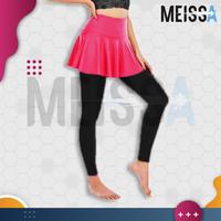 Gambar Setelan Rok Legging Olahraga By Meissa Store Rok Scuba Legging Spandek - Hitam, XXL dari meissastore undefined 5 Tokopedia