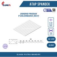 Gambar Atap Spandek Silver 9 Gelombang dari Djaka Putra Mandiri undefined 2 Tokopedia