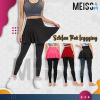 Gambar Setelan Rok Legging Olahraga By Meissa Store Rok Scuba Legging Spandek - Hitam, XXL dari meissastore undefined 1 Tokopedia