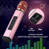 Gambar MIC K6 | MICROPHONE SPEAKER WIRELESS | BLUETOOTH KARAOKE PLAYER SMULE - Hitam dari Gallery to P-Store undefined 2 Tokopedia