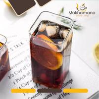 Gambar Mokhastock Gelas Kotak Transparan Minuman Square Glass Mini 280 350 ml - 350 ml YH016 dari Mokhamano Coffee undefined 2 Tokopedia