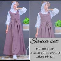 Gambar Kirana Dress Teen|Gamis Remaja|Overall Remaja Original Shofiya - dusty dari yaumifashion undefined 1 Tokopedia