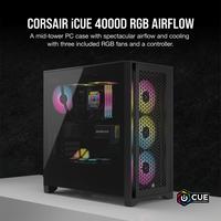 Gambar CORSAIR iCUE 4000D RGB AIRFLOW Mid-Tower ATX Case - Hitam dari COC Komputer undefined 5 Tokopedia
