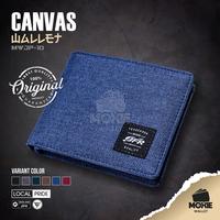 Gambar Dompet Pria Cowok Remaja Canvas Wallet MWJP10 Bahan Kain Kanvas Simple - MAROON dari Moxie Wallet undefined 1 Tokopedia