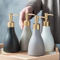 Gambar Aesthetic Refill Pump Bottle Ceramic Elegant Soap Lotion Dispenser - Abu-abu dari Home Essentials_NEW undefined 3 Tokopedia