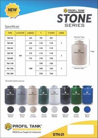 Gambar Tangki Air Plastik Profil TDA 1200 Liter Stone Series | Toren | Tandon - Swiss Blue dari DRAGON BANGUNAN undefined 2 Tokopedia