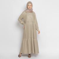 Gambar Gamis Wanita Sarimbit Bahan Katun GMS 03 White Blue Hijau dan Cream - Putih, XL dari Busana Arafah undefined 1 Tokopedia