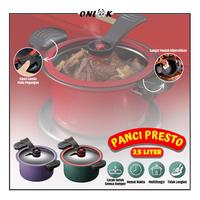 Gambar ONLOK Panci Presto 3.5L Anti Lengket Teknologi Canggih Bahan Berkualitas Tinggi Multifungsi Cocok Semua Kompor Hemat Waktu Tidak Lengket Masak - Hijau dari Bandung Homeware undefined 1 Tokopedia