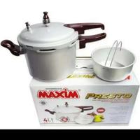 Gambar MAXIM : PANCI PRESTO SERBA GUNA 4 LITER PRESSURE COOKER 20 CM dari HOKKI HOUSEWARE undefined 2 Tokopedia