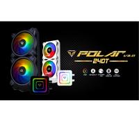 Gambar CPU Cooler AIO PRIME POLAR 240T V2.0 240MM ARGB Liquid Rainbow Effect - Putih dari Horascomp.id undefined 5 Tokopedia