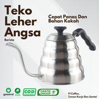 Gambar Kettle / Teko Leher Angsa Barista Kopi Berkualitas - Non Termometer - Thermometer dari F1 Coffee Store undefined 2 Tokopedia