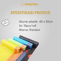 Gambar Plastik Sampah Trash Bag Roll Gulung Tali  Uk. 45x50 Isi 15pcs/Roll dari Centraplast.ID undefined 2 Tokopedia