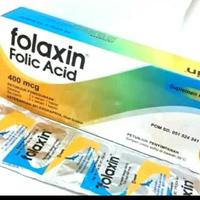 Gambar FOLAXIN FOLIC ACID SUPLEMEN ASAM FOLAT IBU HAMIL BOX ISI 100 KAPLET - 1 BOX dari Tiga Putra Besarr undefined 3 Tokopedia