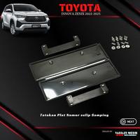 Gambar Tatakan Plat Nomor Mobil Selip Pejabat Samping Hitam Innova Zenix 2023 dari VARIASI MOBIL IND0NESIA undefined 1 Tokopedia