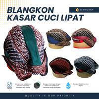 Gambar Blangkon Murah Blangkon Kasar bisa Cuci Lipat Mataram Yogyakarta - Modang jahe, 9/59cm dari EL-ATIEQ SHOP undefined 1 Tokopedia