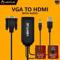 Gambar Converter VGA To HDMI + Power USB / Input VGA Output HDMI Ventuz ORI dari Pcom malang undefined 1 Tokopedia