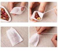 Gambar 100 Pcs Kantong Teh Celup Kosong Tea Filter Bag Seduh Kopi Teh Rempah Herbal dari Tokuin undefined 4 Tokopedia