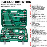 Gambar ISKU Tool Kit Set 121 Pcs 1/4 Inch 3/8 Inch 1/2 Inch Kunci Shock Set dari PERKAKASKU.ID TOKOPEDIA undefined 3 Tokopedia