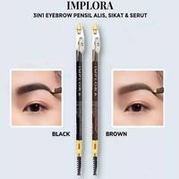 Gambar Pensil Alis Implora Eyebrow Pencil (Per Pc) - Black dari medankosmetik88 undefined 5 Tokopedia