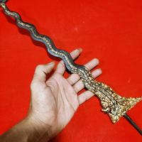 Gambar Keris Nogo Rojo Luk 13 Pamor Kulit Semongko Kinatah Sepuhan Emas Alus dari Jawakarta undefined 1 Tokopedia