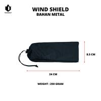 Gambar Wind Shield Kompor Camping Bahan Aluminium Ultralight-Pelindung Angin dari EL ADVENTURE_NEW undefined 5 Tokopedia