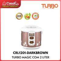 Gambar TURBO NEW MAGIC COM 2L / RICE COOKER CRL1201 400W - Cokelat dari CANDI ELEKTRONIK undefined 3 Tokopedia