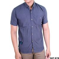 Gambar Baju Kemeja Lengan Pendek Distro Katun Abu SHT 662 - SHT 877, L dari Gudang Fashion Id undefined 4 Tokopedia