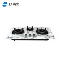Gambar SANEX Kompor Gas 3 Tungku Tanam SN-KT301 K2 Putih/Hitam NEWW PRODUCK - BUBBLE WRAP, HITAM+REG SELAN dari Garansi Elektronik undefined 1 Tokopedia