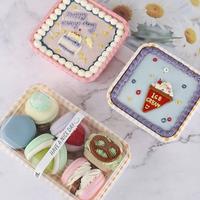 Gambar 10pcs korean dessert box cake premium kotak tempat kue bento cake - kotak" kuning dari AngeLWink.ID undefined 2 Tokopedia