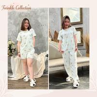 Gambar Kite Baju Tidur Piyama Wanita Non Krah Tencel Greet Night Wear Tc-028 - H (Cln Pdk), M dari kitebuy undefined 2 Tokopedia