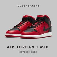 Gambar AIR JORDAN 1 MID REVERSE BRED(HIGH LOW GREEN TOE BLACK RED GYM GS WMNS - 40 dari Cubsneakers.id undefined 1 Tokopedia