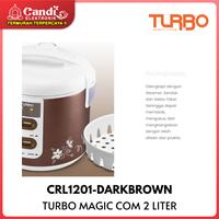 Gambar TURBO NEW MAGIC COM 2L / RICE COOKER CRL1201 400W - Cokelat dari CANDI ELEKTRONIK undefined 5 Tokopedia