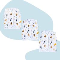 Gambar baju bayi 6pcs kancing depan doubleknit fiyeli full print - lengan panjang, 6pcs dari Bajuanakmyson03 undefined 4 Tokopedia