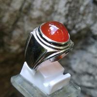 Gambar Cincin Pria Batu Akik Raflesia Bengkulu Natural Carnelian Chalcedony dari Akik-Apik undefined 2 Tokopedia