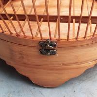 Gambar Sangkar Jemur Perkutut Model Kendang Bambu Full Halus dengan Tinggi 50cm dan Diameter 38cm dari Pakulaut Sangkar undefined 3 Tokopedia