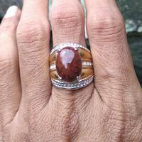Gambar Cincin batu Akik Lumut Merah Asli Riau Natural Red Moss Agate dari Akik-Apik undefined 4 Tokopedia