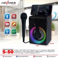Gambar Speaker Advance S-50 Bluetooth Music Box & Karaoke S-50 4inch dari Ivoire Concept Store undefined 1 Tokopedia