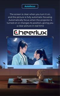 Gambar Proyektor LED CHEERLUX C26 Android 3200 Lumens WiFi Auto Focus Support 1080P dari HanGuo undefined 3 Tokopedia