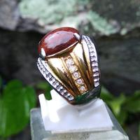 Gambar Cincin batu Akik Lumut Merah Asli Riau Natural Red Moss Agate dari Akik-Apik undefined 1 Tokopedia