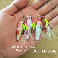 Gambar LURE METAL JIG SAMUDRA GLOW 15gr Double Assist Hook - No3 dari DOKTER LURE undefined 1 Tokopedia