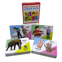 Gambar Kartu Antonim Lawan Kata Flash Cards Terapi Wicara Perilaku Autis dari bluetoys3 undefined 1 Tokopedia