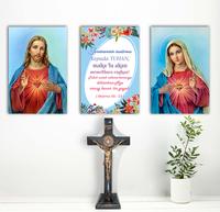 Gambar hiasan dinding rohani gambar hati kudus yesus dan bunda maria - YESUS dari FITOBI undefined 3 Tokopedia