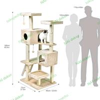 Gambar CAT TOWER cat tree house  rumah kucing tingkat panjatan kucing - Putih dari Cat house shop undefined 2 Tokopedia