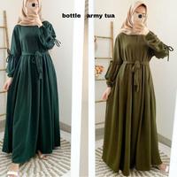 Gambar Stella Baju Gamis Dress Muslim Wanita - Biru, M dari Galeri Noar undefined 5 Tokopedia