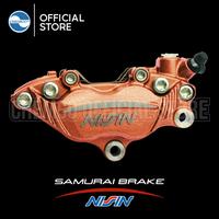 Gambar Caliper Kaliper Nissin Samurai Brake 4 Piston CBR 150 & CB 150R - Black Matte, 276mm dari Chemco Store ID undefined 4 Tokopedia